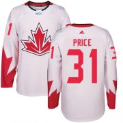 Wholesale Cheap Team Canada #31 Carey Price White 2016 World Cup Stitched Youth NHL Jersey