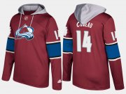 Wholesale Cheap Avalanche #14 Blake Comeau Burgundy Name And Number Hoodie