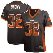 Wholesale Cheap Nike Browns #32 Jim Brown Brown Team Color Women's Stitched NFL Elite Drift Fashion Jersey