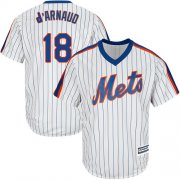Wholesale Cheap Mets #18 Travis d'Arnaud White(Blue Strip) Alternate Cool Base Stitched Youth MLB Jersey