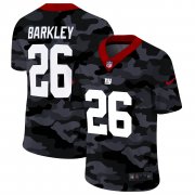 Cheap New York Giants #26 Saquon Barkley Men's Nike 2020 Black CAMO Vapor Untouchable Limited Stitched NFL Jersey