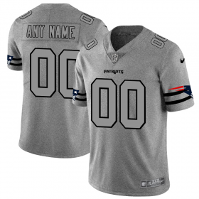 Wholesale Cheap New England Patriots Custom Men\'s Nike Gray Gridiron II Vapor Untouchable Limited NFL Jersey