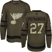 Wholesale Cheap Adidas Blues #27 Alex Pietrangelo Green Salute to Service Stitched Youth NHL Jersey