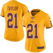 Wholesale Cheap Nike Redskins #21 Sean Taylor Gold Women's Stitched NFL Limited Rush Jersey