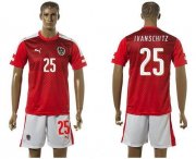 Wholesale Cheap Austria #25 Ivanschitz Red Home Soccer Country Jersey