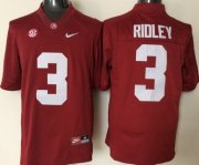 Wholesale Cheap Men's Alabama Crimson Tide #3 Calvin Ridley Red College Football Nike Jersey