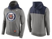 Wholesale Cheap Men's Detroit Tigers Nike Gray Cooperstown Collection Hybrid Pullover Hoodie_1