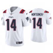 Wholesale Cheap Men's New England Patriots #14 Ty Montgomery White Vapor Untouchable Limited Stitched Jersey