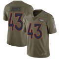 Wholesale Cheap Nike Broncos #43 Joe Jones Olive Youth Stitched NFL Limited 2017 Salute To Service Jersey