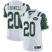 Wholesale Cheap Nike Jets #20 Isaiah Crowell White Men's Stitched NFL Vapor Untouchable Limited Jersey