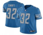 Wholesale Cheap Men's Detroit Lions #32 DAndre Swift 2021 Blue Vapor Untouchable Limited Stitched Jersey