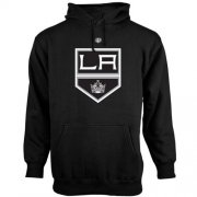 Wholesale Cheap Los Angeles Kings Old Time Hockey Big Logo with Crest Pullover Hoodie Black