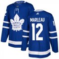 Wholesale Cheap Adidas Maple Leafs #12 Patrick Marleau Blue Home Authentic Stitched Youth NHL Jersey