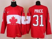 Wholesale Cheap Olympic 2014 CA. #31 Carey Price Red Stitched NHL Jersey