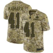 Wholesale Cheap Nike Saints #41 Alvin Kamara Camo Youth Stitched NFL Limited 2018 Salute to Service Jersey