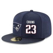 Wholesale Cheap New England Patriots #23 Patrick Chung Snapback Cap NFL Player Navy Blue with White Number Stitched Hat