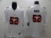 Wholesale Cheap Men's Chicago Bears #52 Khalil Mack White 2020 Shadow Logo Vapor Untouchable Stitched NFL Nike Limited Jersey