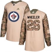 Wholesale Cheap Adidas Jets #26 Blake Wheeler Camo Authentic 2017 Veterans Day Stitched Youth NHL Jersey