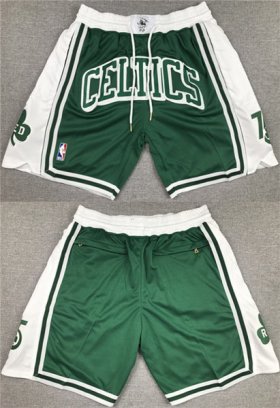 Wholesale Cheap Men\'s Boston Celtics Green Shorts (Run Small)
