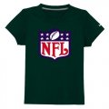 Wholesale Cheap NFL Logo Youth T-Shirt Dark Green