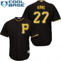 Wholesale Cheap Pirates #27 Jung-ho Kang Black Cool Base Stitched Youth MLB Jersey