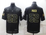 Wholesale Cheap Men's Los Angeles Chargers #52 Khalil Mack Black Salute To Service Limited Stitched Jersey