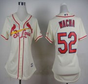 Wholesale Cheap Cardinals #52 Michael Wacha Cream Alternate Women's Stitched MLB Jersey