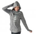 Wholesale Cheap Women's NFL New York Jets G-III 4Her by Carl Banks Recovery Full-Zip Hoodie Heathered Gray
