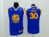 Cheap Golden State Warriors #30 Stephen Curry Blue Kids Jersey
