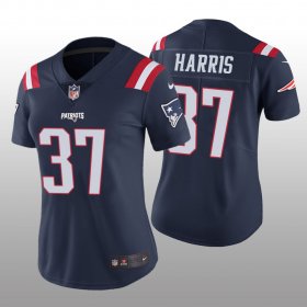 Wholesale Cheap Women\'s New England Patriots #37 Damien Harris Navy Color Rush Limited Jersey