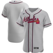 Wholesale Cheap Atlanta Braves Men's Nike Gray Road 2020 Authentic Official MLB Team Jersey