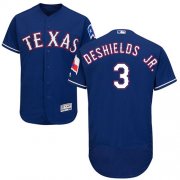 Wholesale Cheap Rangers #3 Delino DeShields Jr. Blue Flexbase Authentic Collection Stitched MLB Jersey