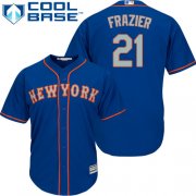 Wholesale Cheap Mets #21 Todd Frazier Blue(Grey NO.) Cool Base Stitched Youth MLB Jersey