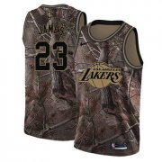 Wholesale Cheap Women's Nike Los Angeles Lakers #23 LeBron James Camo NBA Swingman Realtree Collection Jersey