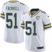 Wholesale Cheap Nike Packers #51 Kyler Fackrell White Men's 100th Season Stitched NFL Vapor Untouchable Limited Jersey