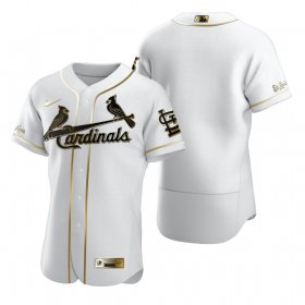 Wholesale Cheap St. Louis Cardinals Blank White Nike Men\'s Authentic Golden Edition MLB Jersey