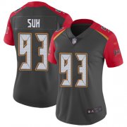 Wholesale Cheap Nike Buccaneers #93 Ndamukong Suh Gray Women's Stitched NFL Limited Inverted Legend Jersey