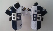 Wholesale Cheap Nike Chargers #85 Antonio Gates Navy Blue/White Women's Stitched NFL Elite Split Jersey