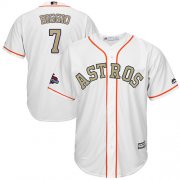 Wholesale Cheap Astros #7 Craig Biggio White 2018 Gold Program Cool Base Stitched Youth MLB Jersey