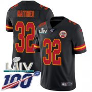 Wholesale Cheap Nike Chiefs #32 Tyrann Mathieu Black Super Bowl LIV 2020 Men's Stitched NFL Limited Rush 100th Season Jersey