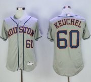 Wholesale Cheap Astros #60 Dallas Keuchel Grey Flexbase Authentic Collection Stitched MLB Jersey