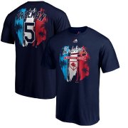 Wholesale Cheap Atlanta Braves #5 Freddie Freeman Majestic 2019 Spring Training Big & Tall Name & Number T-Shirt Navy