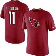 Wholesale Cheap Nike Arizona Cardinals #11 Larry Fitzgerald Name & Number NFL T-Shirt Red