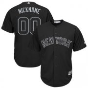Wholesale Cheap New York Yankees Majestic 2019 Players' Weekend Cool Base Roster Custom Jersey Black