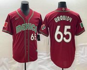 Wholesale Cheap Men's Mexico Baseball #65 Giovanny Gallegos Number 2023 Red World Classic Stitched Jerseys