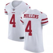Wholesale Cheap Nike 49ers #4 Nick Mullens White Men's Stitched NFL Vapor Untouchable Elite Jersey