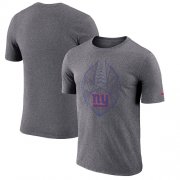 Wholesale Cheap Men's New York Giants Nike Heathered Charcoal Fan Gear Icon Performance T-Shirt