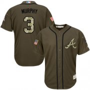 Wholesale Cheap Braves #3 Dale Murphy Green Salute to Service Stitched Youth MLB Jersey