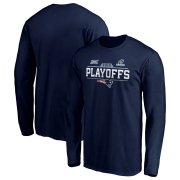 Wholesale Cheap New England Patriots 2019 NFL Playoffs Bound Chip Shot Long Sleeve T-Shirt Navy