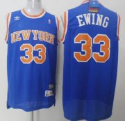 Wholesale Cheap New York Knicks #33 Patrick Ewing Blue Swingman Throwback Jersey